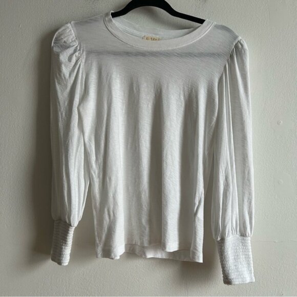 Nation LTD Sz XS Loren White Puff Sleeves Shirt - Picture 2 of 8